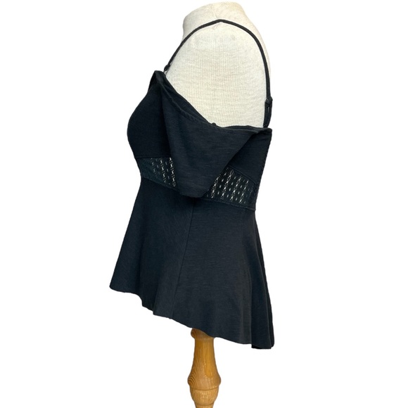 Free People ‘In Love’ Convertible Peplum Top in Black Size XS - Picture 5 of 15